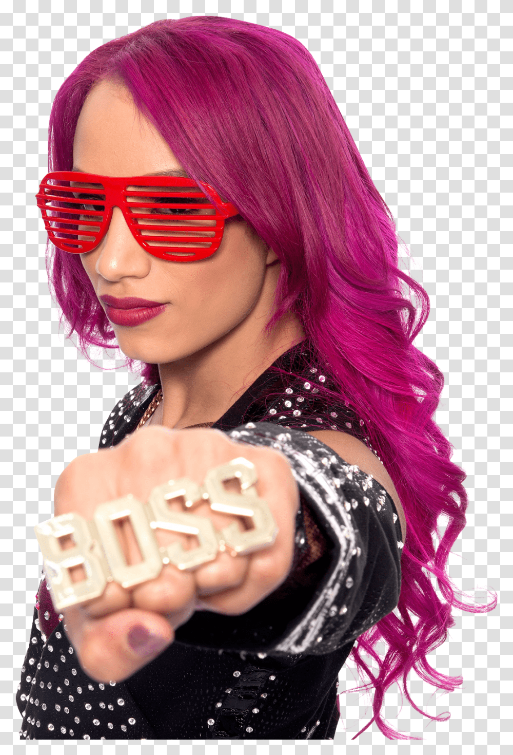 Sasha Banks With Glasses Download Sasha Bangs, Sunglasses, Accessories, Person, Human Transparent Png