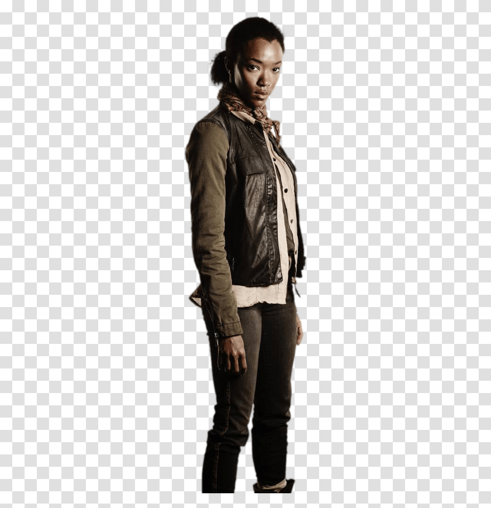 Sasha Walking Dead Season, Person, Jacket, Coat Transparent Png