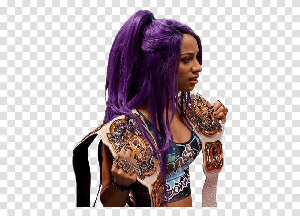 Sashabanks Mercedeskv Bossbanks Bankonit Bossandhugconn Sasha Banks Raw 2019, Costume, Person, Crowd, Dye Transparent Png