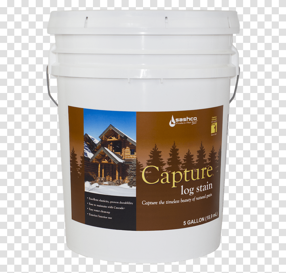 Sashco Capture Capture Log Stain, Paint Container, Bucket, Box Transparent Png