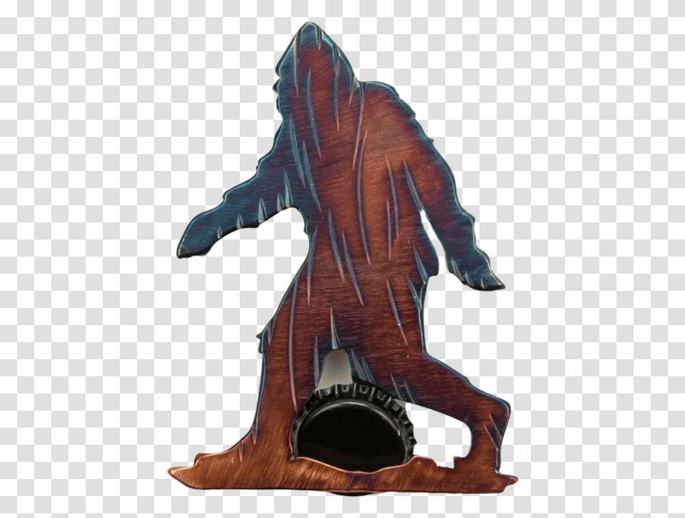 Sasquatch Bottle Opener Figurine, Person, Wristwatch, Animal, Leisure Activities Transparent Png