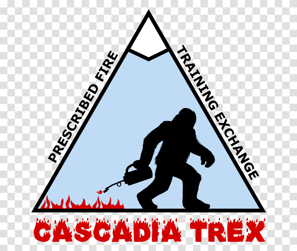 Sasquatch Cascadia Trex Logo Poster, Person, Human, Triangle, Advertisement Transparent Png