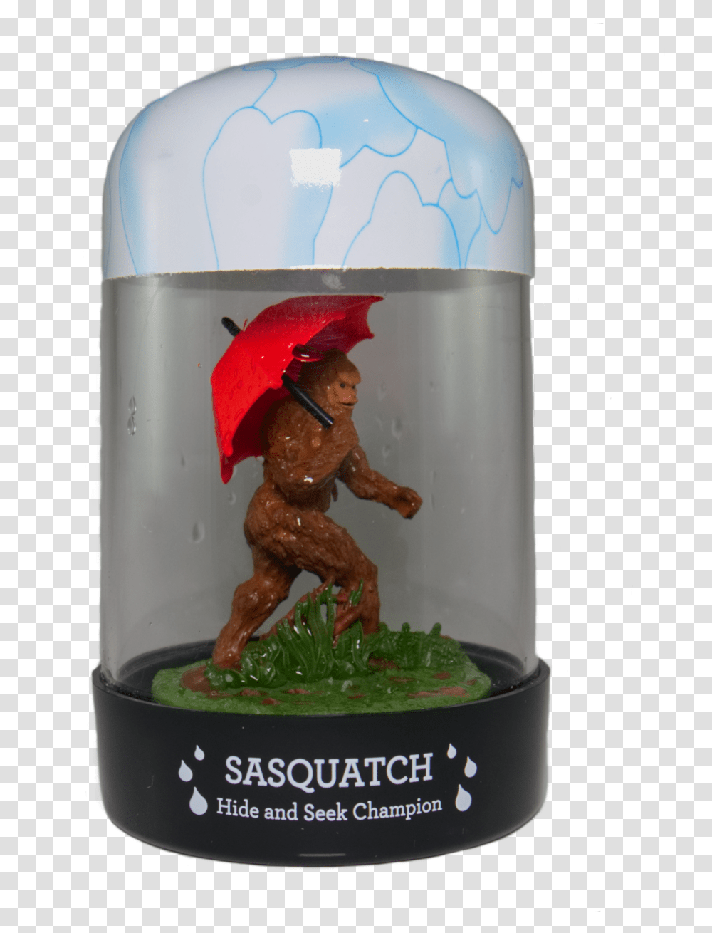 Sasquatch Download Figurine, Helmet, Person, Bird Feeder Transparent Png