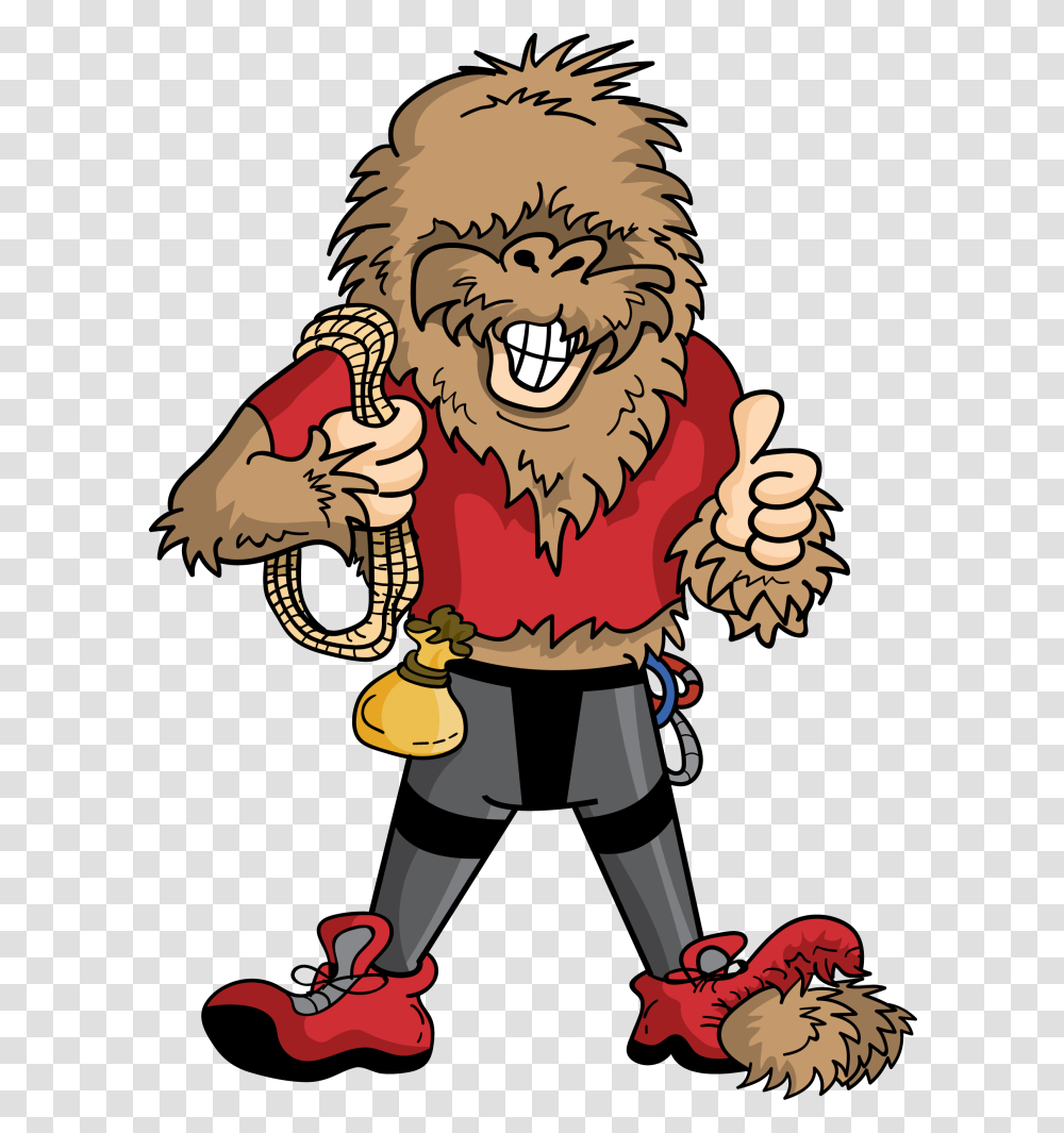 Sasquatch Mascot Large Sasquatch Caricature, Animal, Mammal, Ape, Wildlife Transparent Png