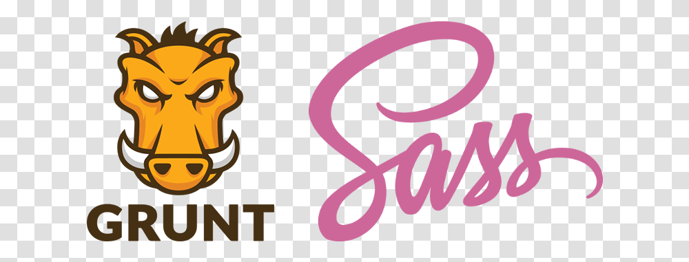 Sass Css Logo Grunt Js, Text, Poster, Advertisement, Calligraphy Transparent Png