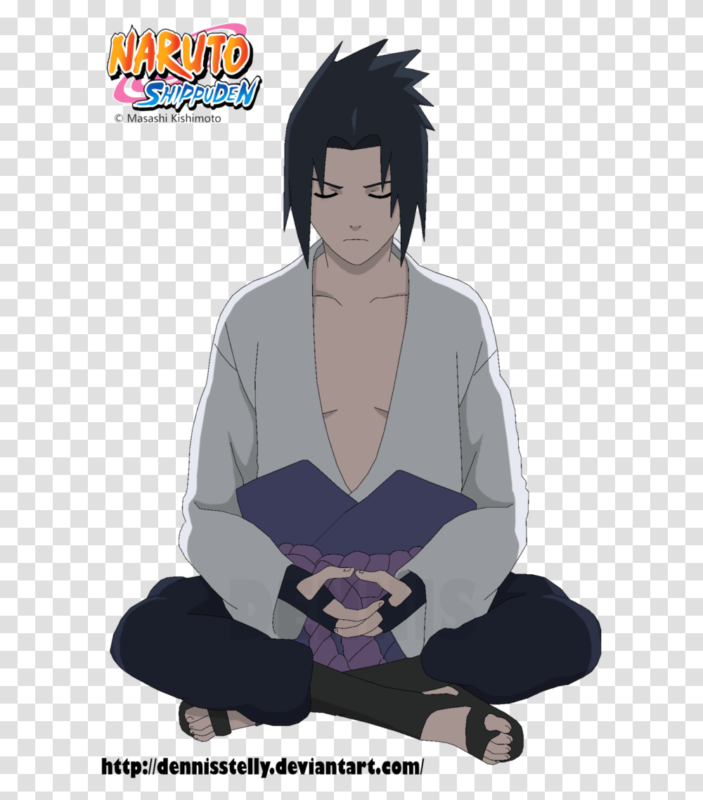Sasuke Akatsuki Sasuke Meditating, Sitting, Person, Kneeling, Female Transparent Png