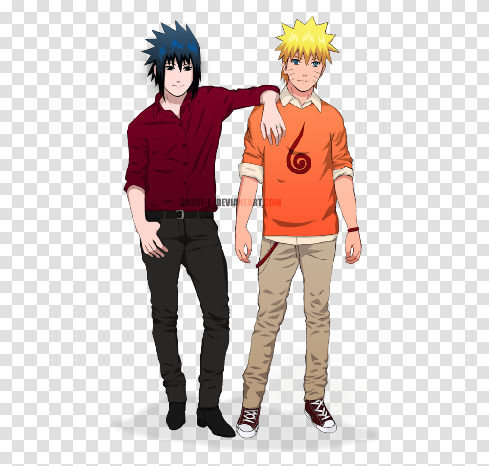 Sasuke Uchiha And Naruto Uzumaki Friends, Person, Sleeve, Long Sleeve Transparent Png
