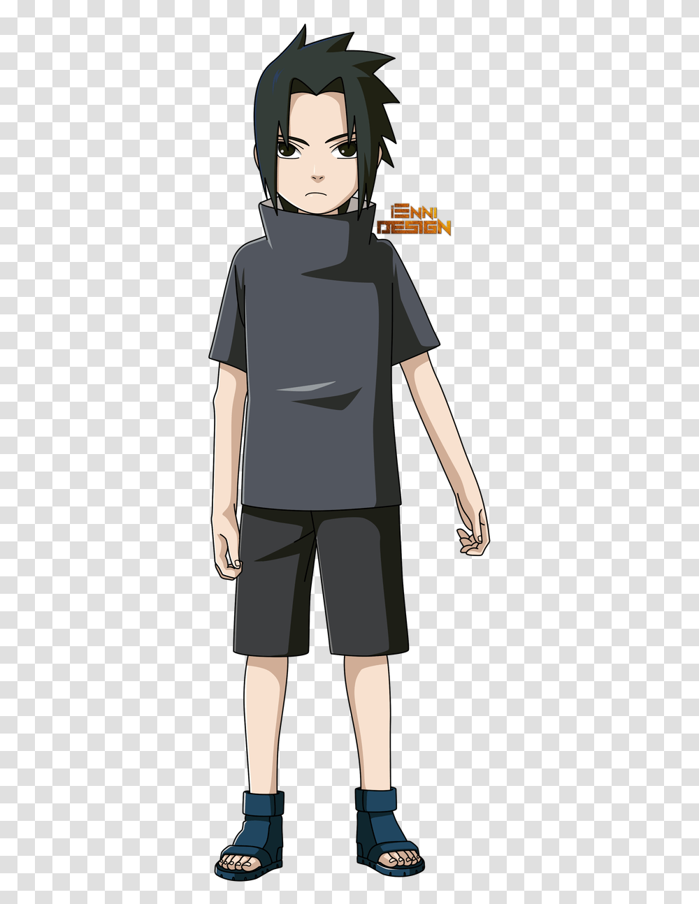 Sasuke Uchiha Iennidesign, Sleeve, Person, T-Shirt Transparent Png