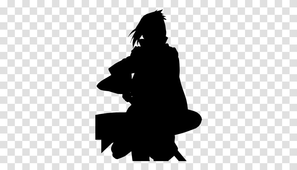 Sasuke Uchiha Images Female Silhouette Kneeling, Person, People, Musician, Musical Instrument Transparent Png