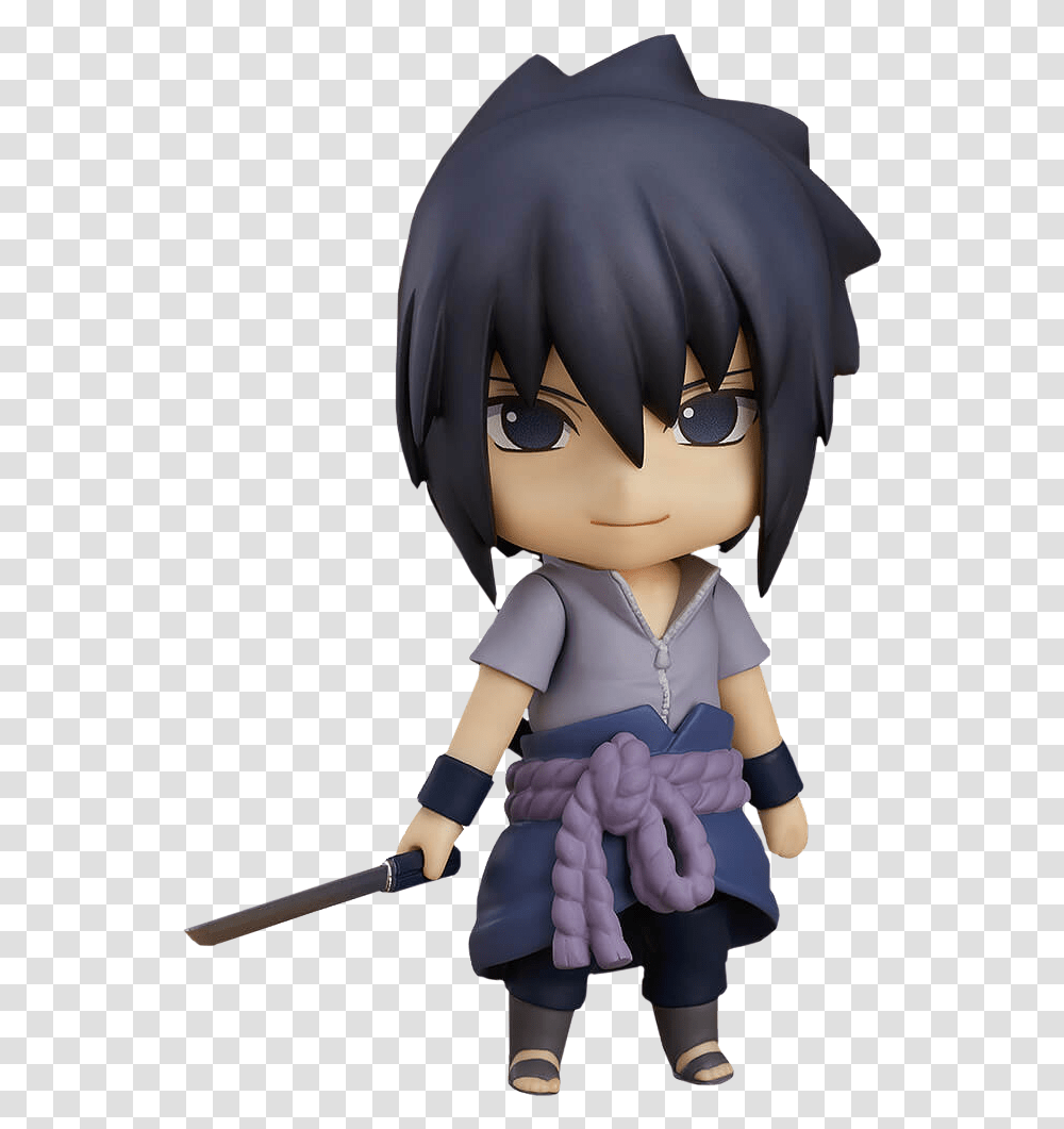 Sasuke Uchiha Nendoroid, Toy, Figurine, Doll, Person Transparent Png