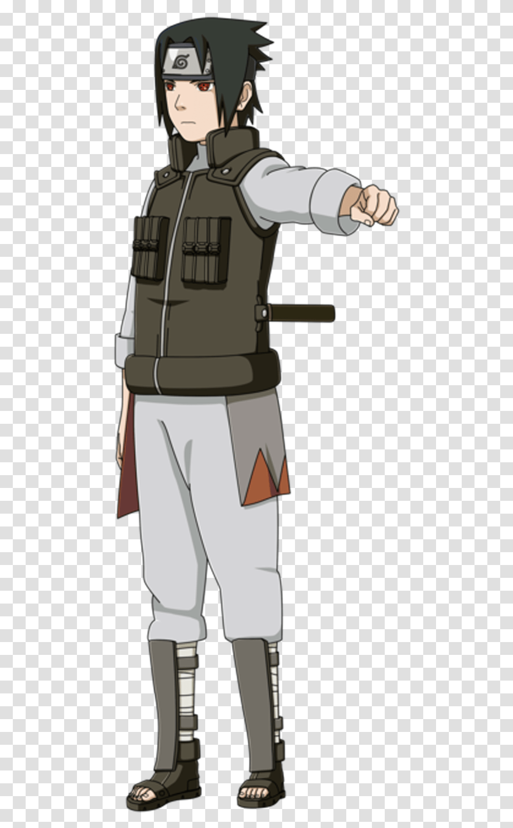 Sasuke Uchiha Police Force, Person, Helmet, Coat Transparent Png