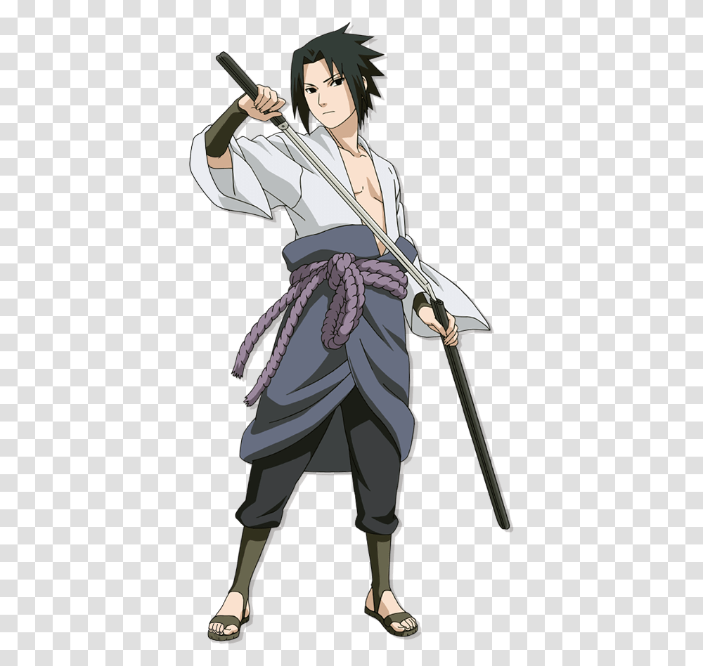 Sasuke Uchiha Render, Person, Human, Weapon, Costume Transparent Png