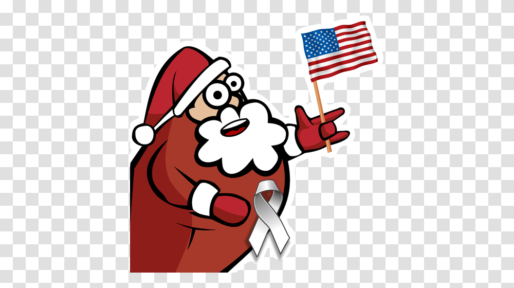 Satan Claus Vector Clip Art, Flag, American Flag, Hand Transparent Png