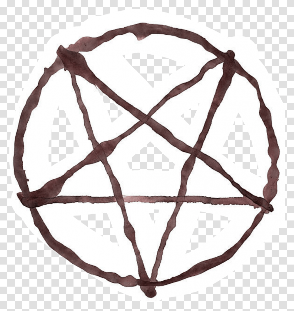 Satan Pentagrama Satanic Satanism Pentagram Sketch, Glass, Ornament, Helmet Transparent Png