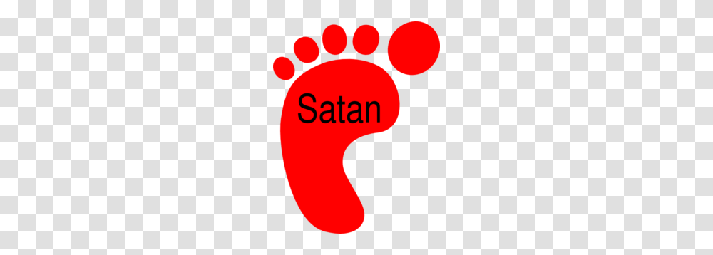 Satan Under Your Feet Clip Art, Footprint, Word, Label Transparent Png
