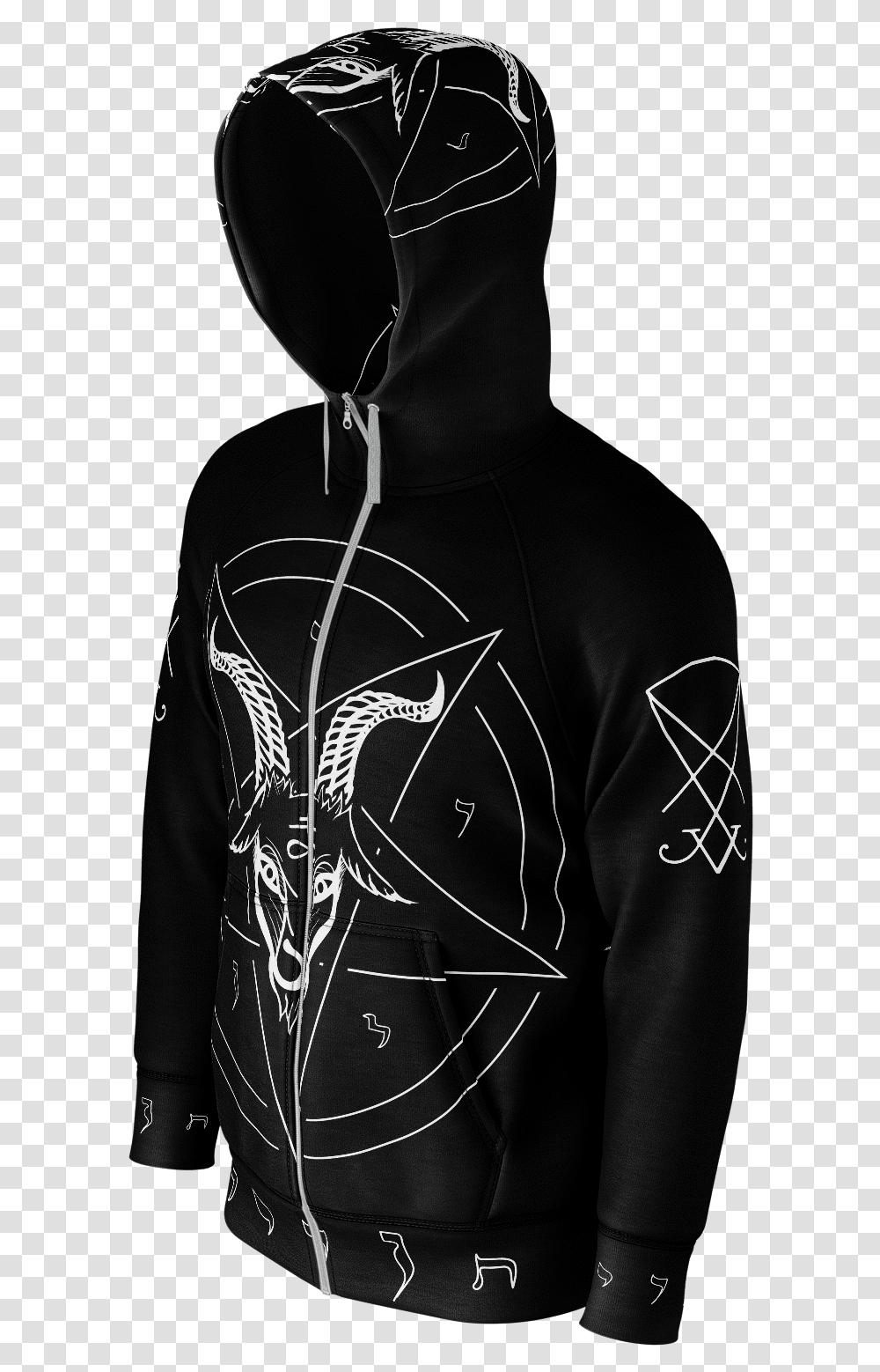 Satanist Baphomet Pentagram Sigil Of Lucifer Hoodie Survivor Character Perk Hoodie, Apparel, Sweatshirt, Sweater Transparent Png