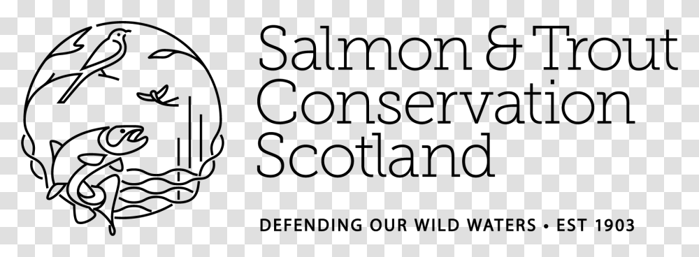 Satcs Horizontal Black Rgb Salmon Amp Trout Conservation, Word, Alphabet, Face Transparent Png