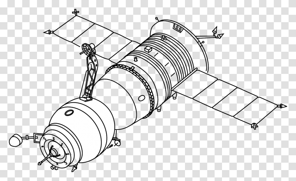 Satellite Black And White, Electronics, Rotor, Coil, Machine Transparent Png