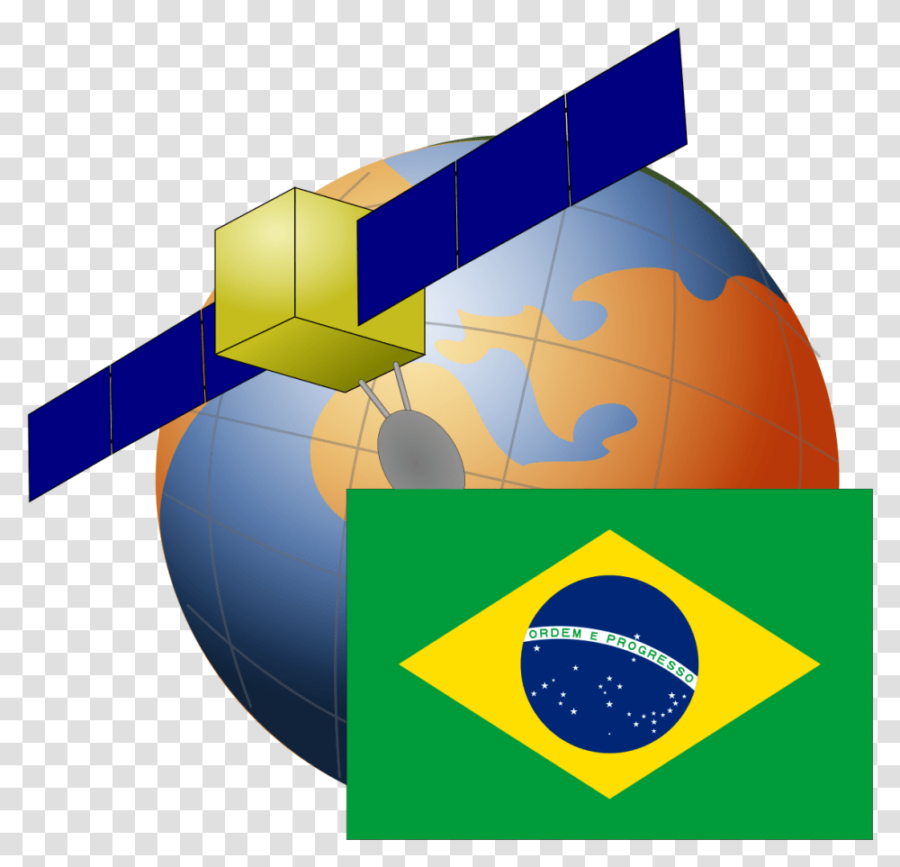 Satellite Clipart Base Brazil Flag, Astronomy, Outer Space, Universe, Planet Transparent Png