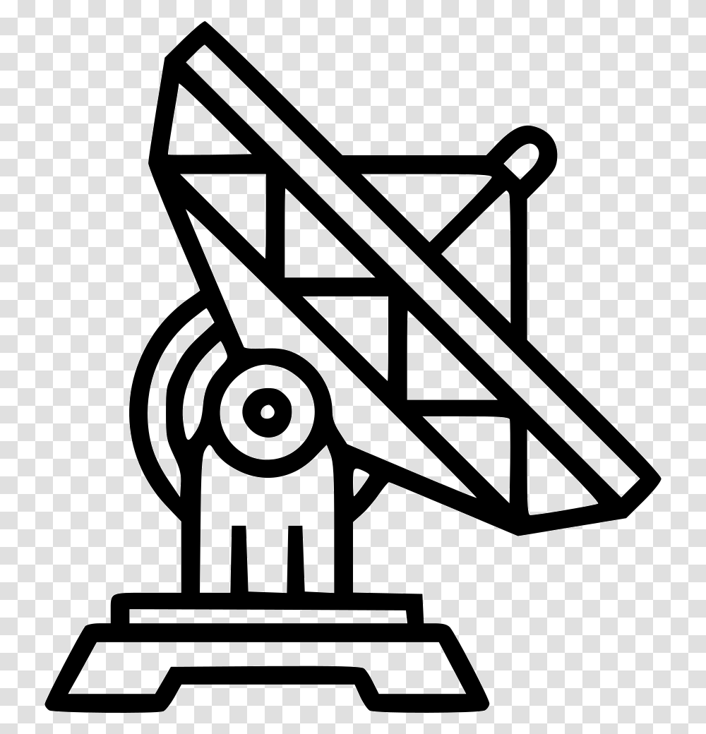 Satellite Dish Clipart Satellite Dish Outline, Lawn Mower, Tool, Telescope, Electrical Device Transparent Png