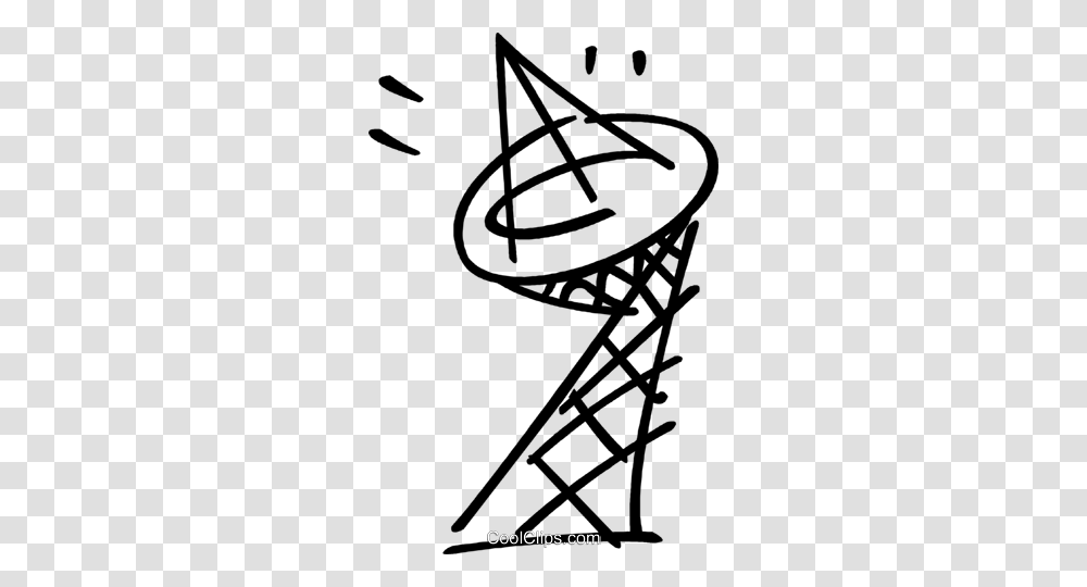 Satellite Dish Royalty Free Vector Clip Art Illustration, Sundial, Utility Pole, Antenna, Electrical Device Transparent Png