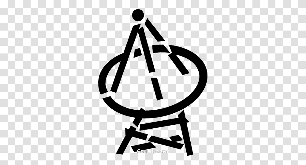 Satellite Dish Royalty Free Vector Clip Art Illustration, Triangle, Cross, Emblem Transparent Png