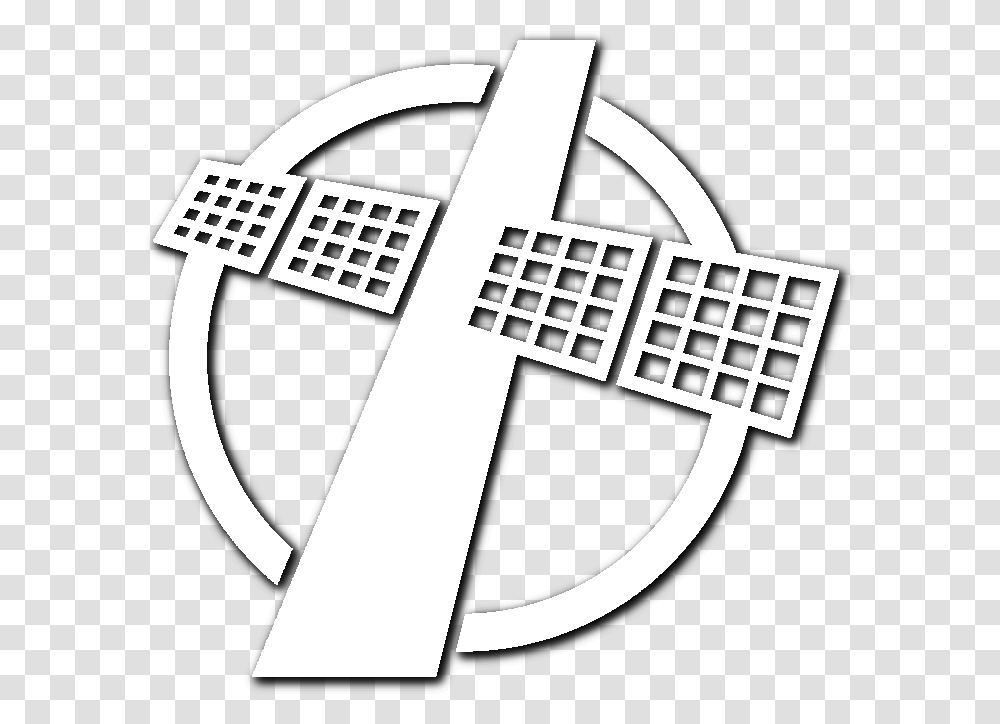 Satellite Gaming Cross, Logo, Trademark, Stencil Transparent Png