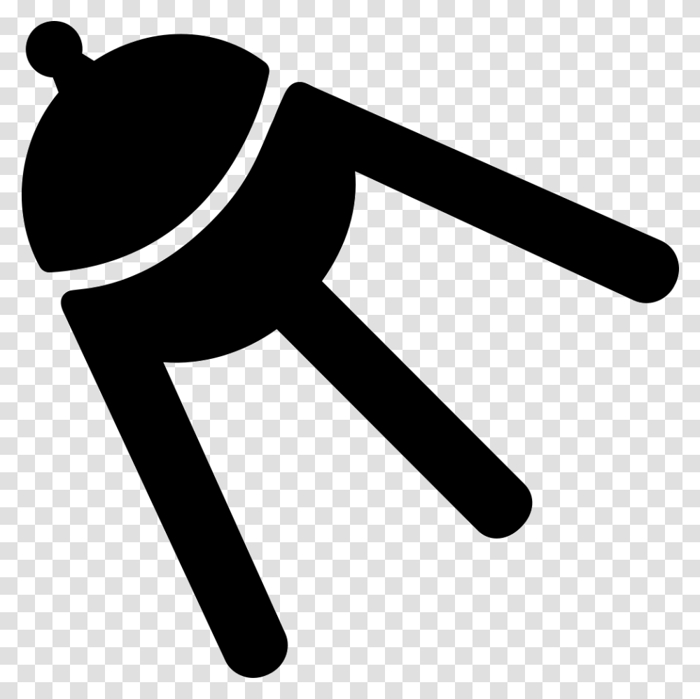 Satellite Outer Space Tool Shape Variant Satellite, Axe, Silhouette, Stencil, Hammer Transparent Png