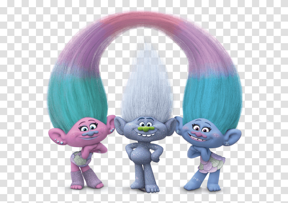 Satin Amp Chenille Trolls, Doll, Toy, Figurine, Hair Transparent Png