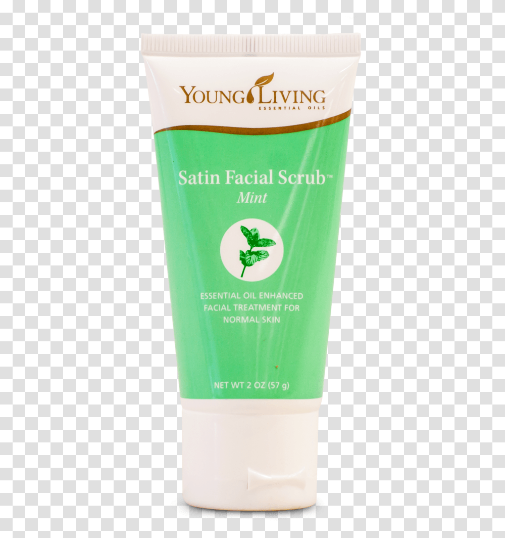 Satin Facial Scrub Mint, Bottle, Shampoo, Cosmetics, Beer Transparent Png
