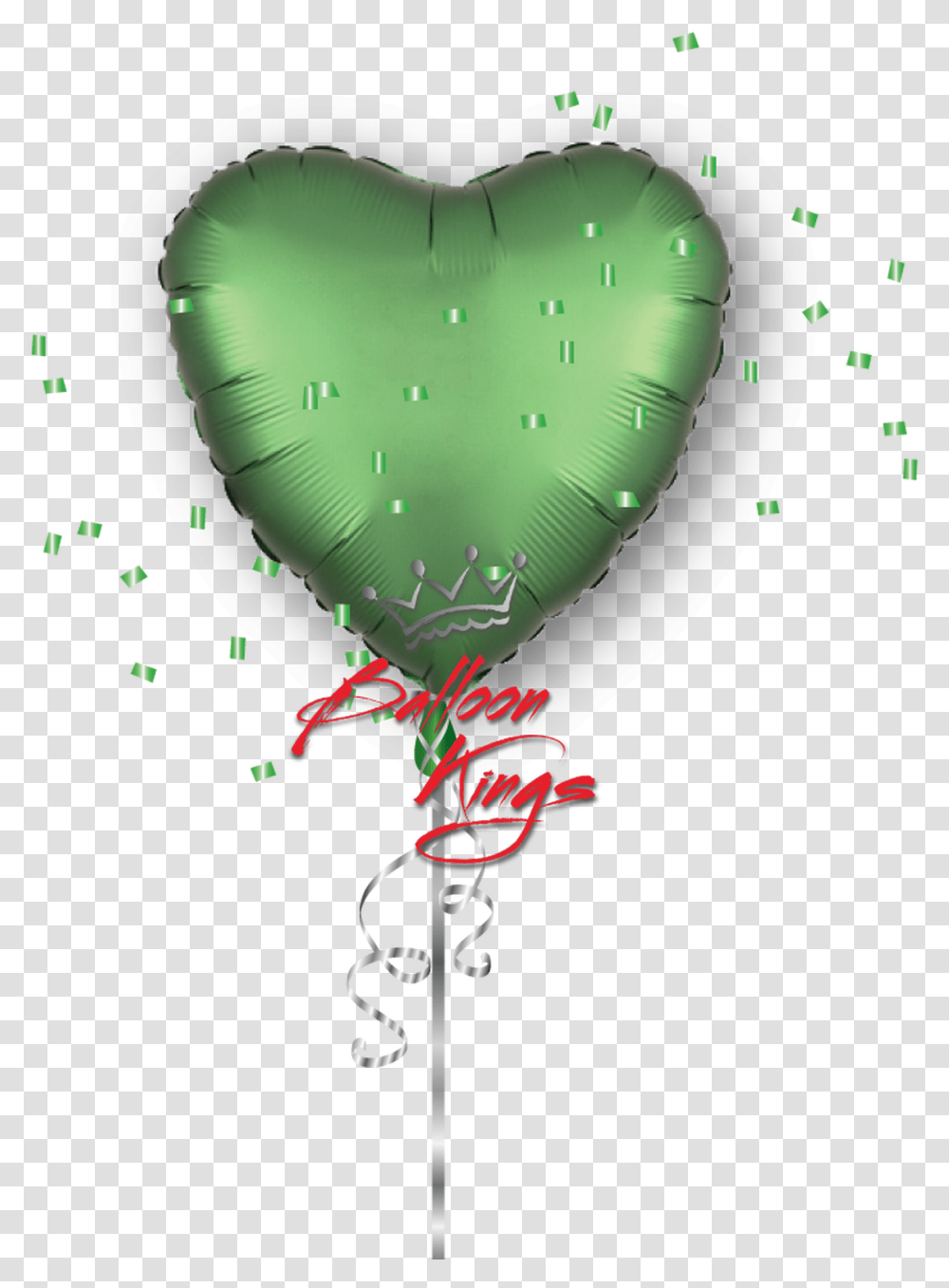 Satin Luxe Emerald Green Heart Heart, Balloon, Lamp, Paper Transparent Png