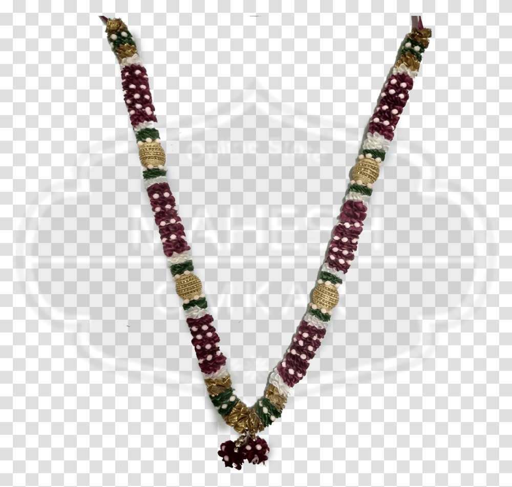 Satin Mala Beads Maroon Flower Bead, Necklace, Jewelry, Accessories, Accessory Transparent Png