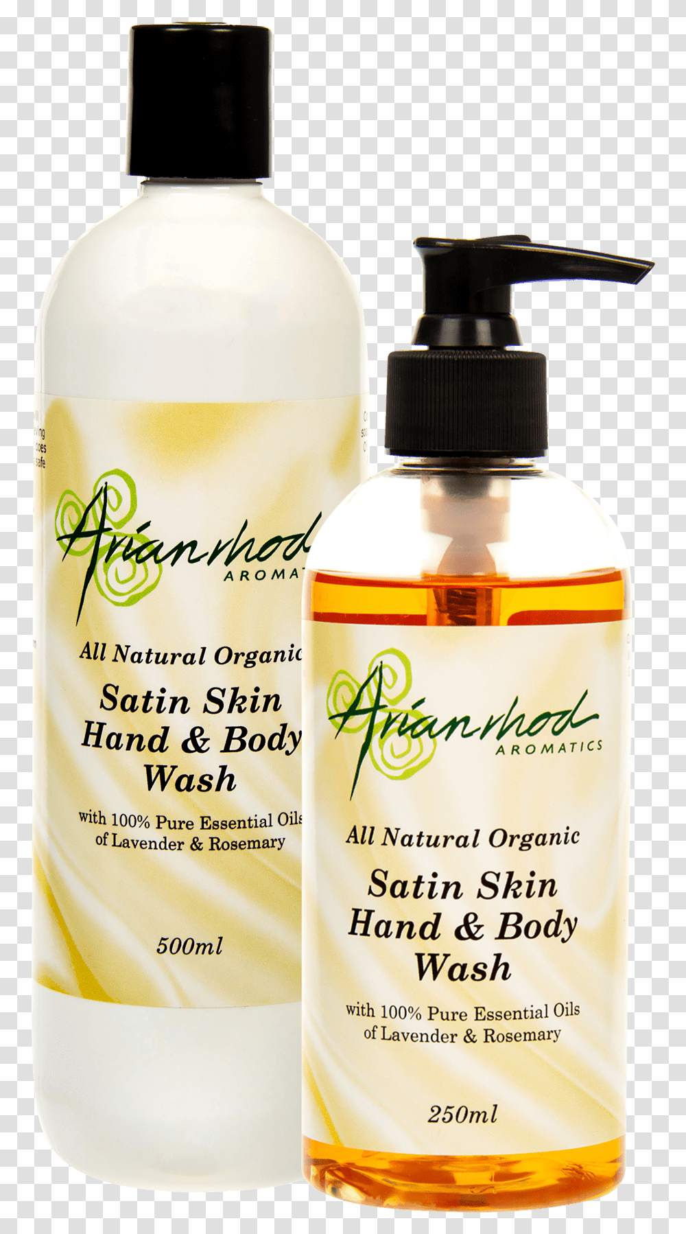 Satin Skin Hand And Body Wash Lavender And Rosemary Liquid Hand Soap, Bottle, Cosmetics, Shaker Transparent Png