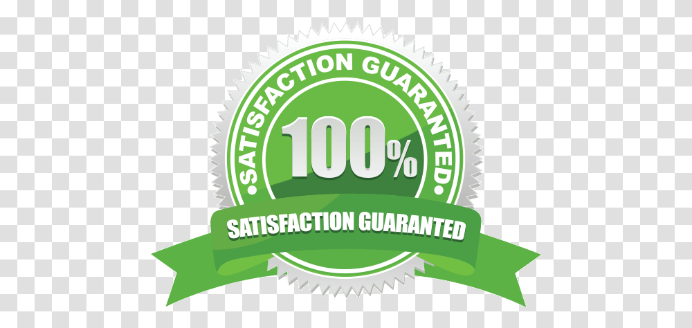 Satisfaction Guarantee 100 Satisfaction Guarantee Products, Vegetation, Plant, Label, Text Transparent Png