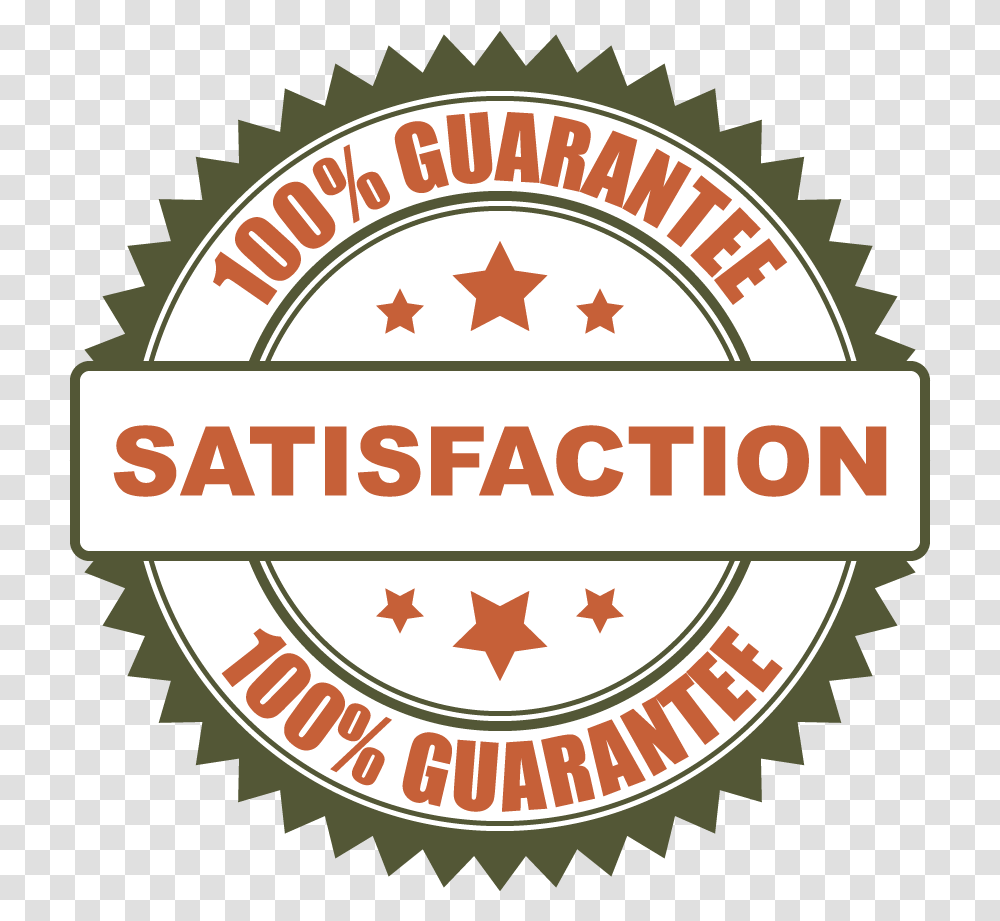 Satisfaction Guarantee Label, Logo, Poster Transparent Png