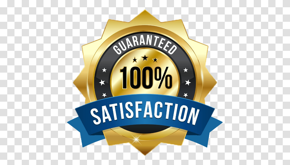 Satisfaction Guarantee Logo 100 Satisfaction Guarantee Logo, Symbol, Trademark, Badge, Wristwatch Transparent Png