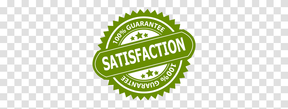 Satisfaction Guaranteed Label, Text, Sticker, Logo, Symbol Transparent Png