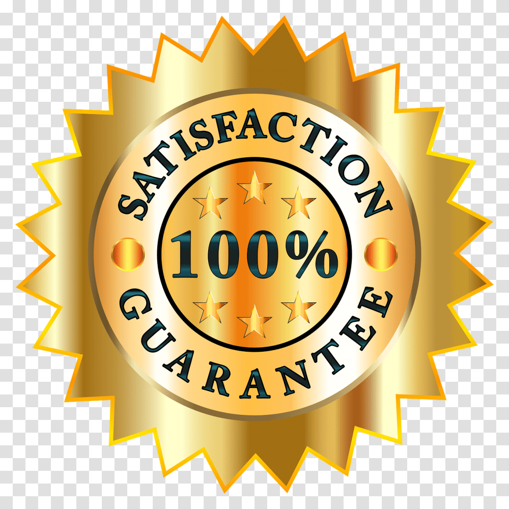 Satisfaction Guaranteed Logo Circle, Label, Text, Symbol, Trademark Transparent Png