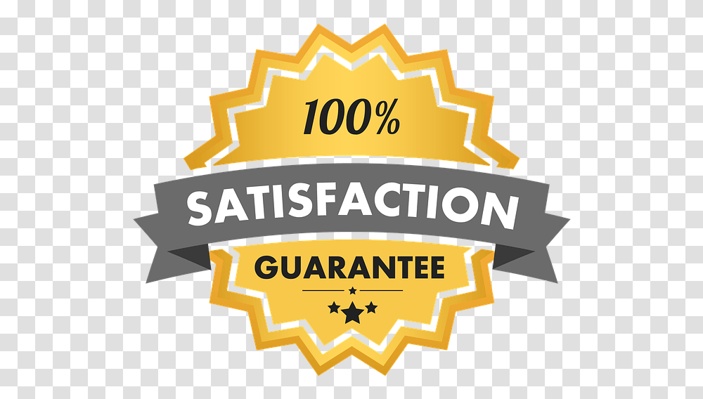 Satisfaction Guaranteed Logo, Trademark, Badge Transparent Png