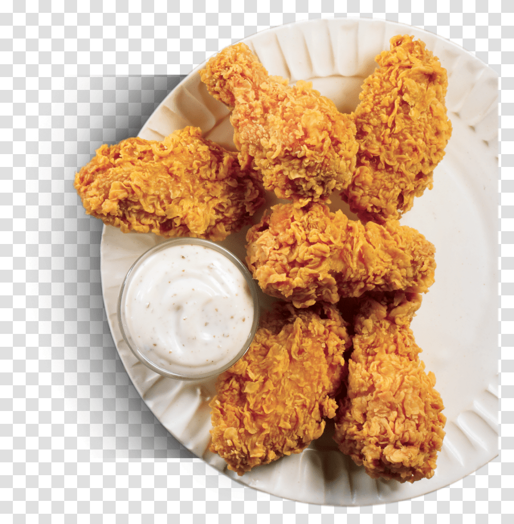 Satisfy Your Craving With Our Boneless Wings Bash Get Crispy Fried Chicken, Food, Nuggets, Dish, Meal Transparent Png