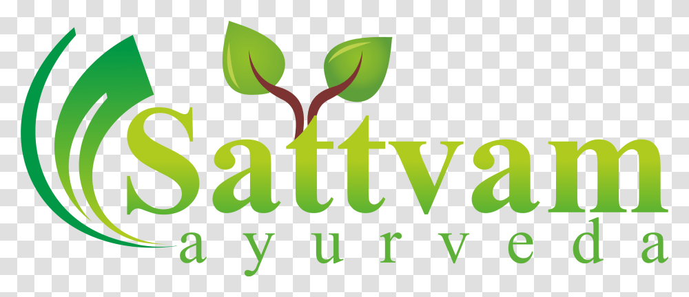 Sattvam Ayurveda Graphic Design, Logo, Plant Transparent Png