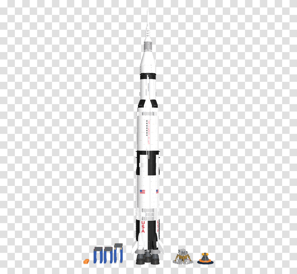Saturn 5 Rocket Vector Royalty Free Library Missile, Vehicle, Transportation, Launch Transparent Png
