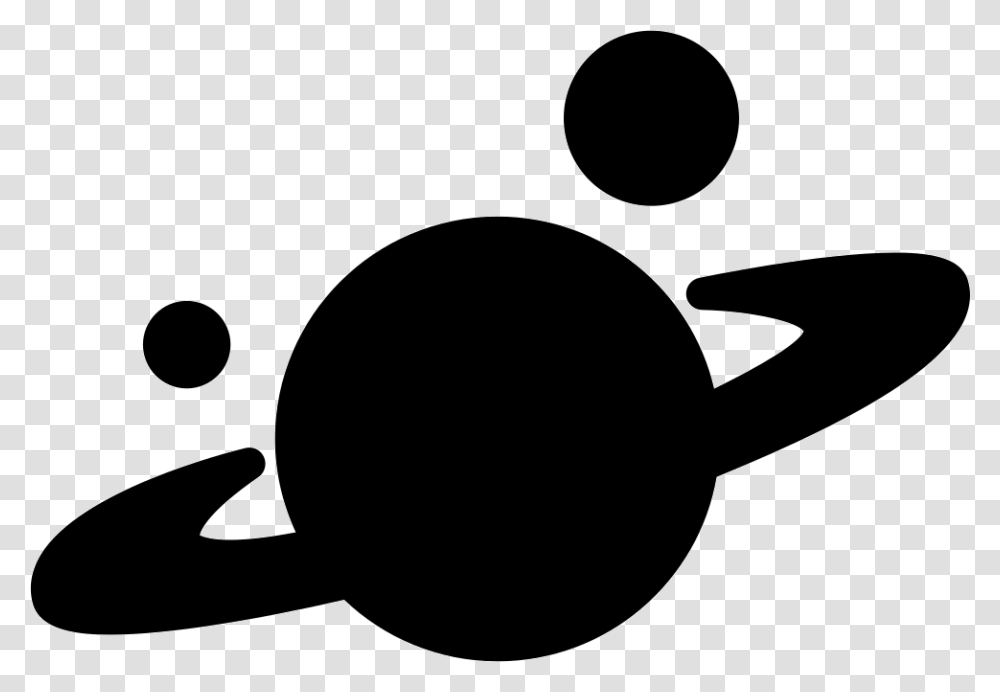 Saturn And Other Planets Planet, Stencil, Silhouette, Baseball Cap Transparent Png