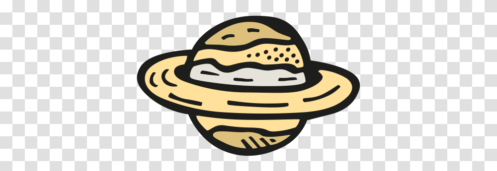 Saturn Icon Free Space Iconset Good Stuff No Nonsense Doodle Lightbulb Clip Art, Clothing, Apparel, Sombrero, Hat Transparent Png