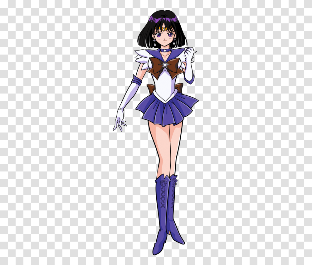 Saturn Sailor Moon Characters, Person, Human, Costume, Book Transparent Png
