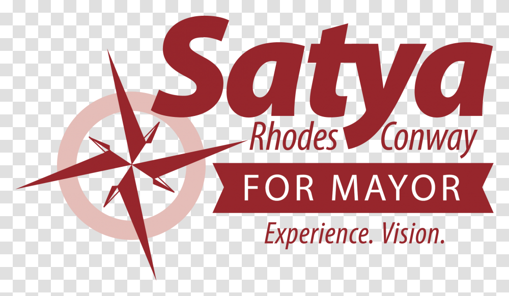 Satya Rhodes Conway For Mayor Logo Logo Satya, Dynamite, Bomb, Weapon, Weaponry Transparent Png