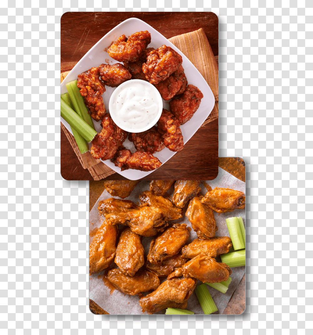 Sauce Options Delicious Chicken Wings With Different Buffalo Wing, Egg, Food, Poultry, Fowl Transparent Png
