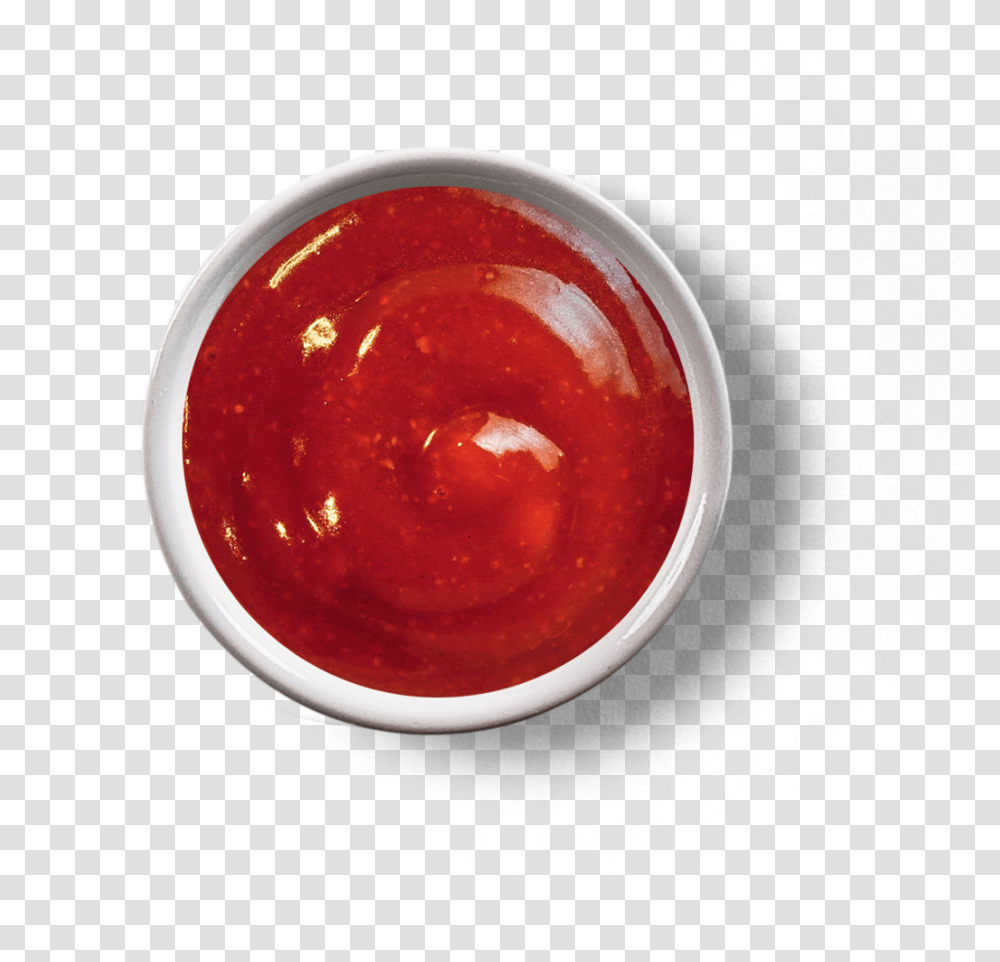 Sauce Top View, Ketchup, Food, Bowl Transparent Png