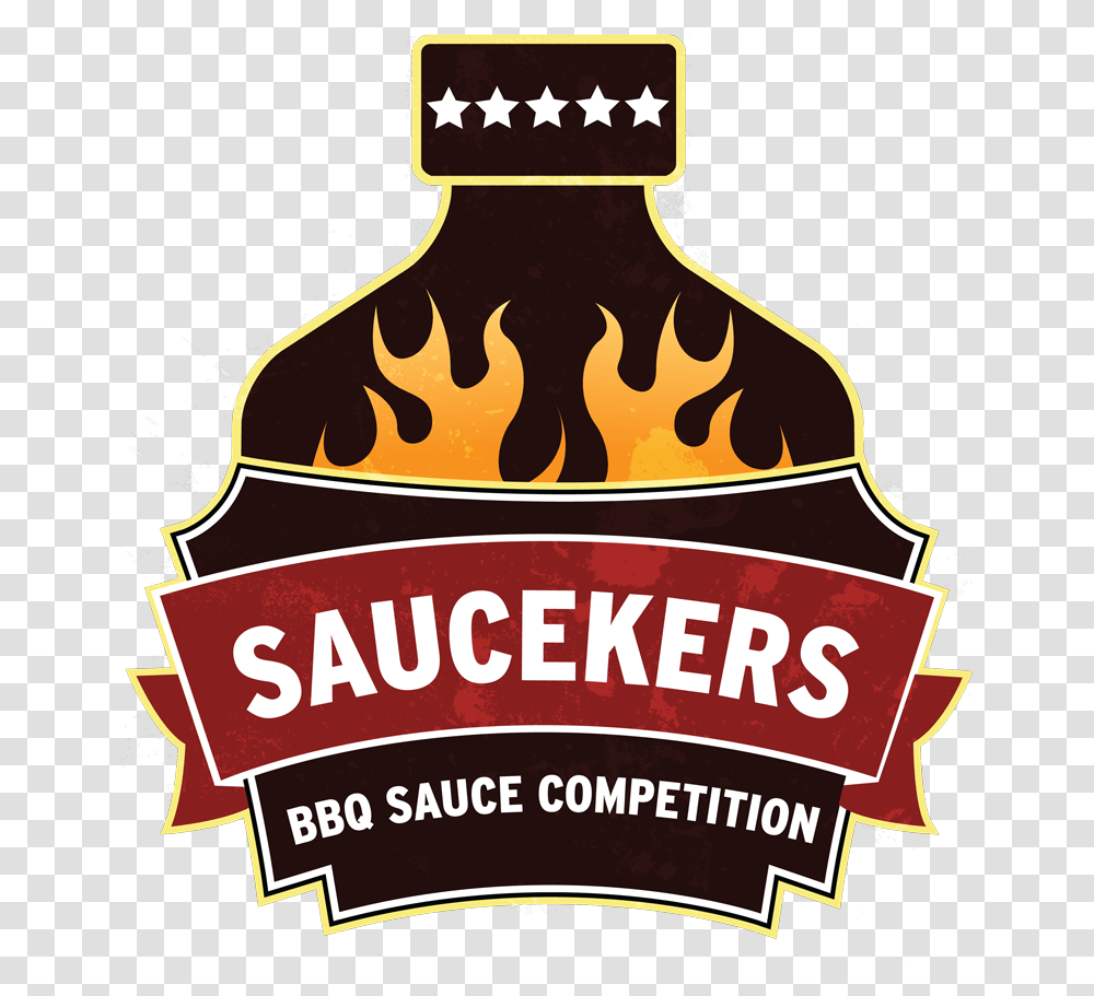 Saucekers The Oscars Of Sauce Bbq & Hot Contest Clip Art, Label, Text, Poster, Beverage Transparent Png