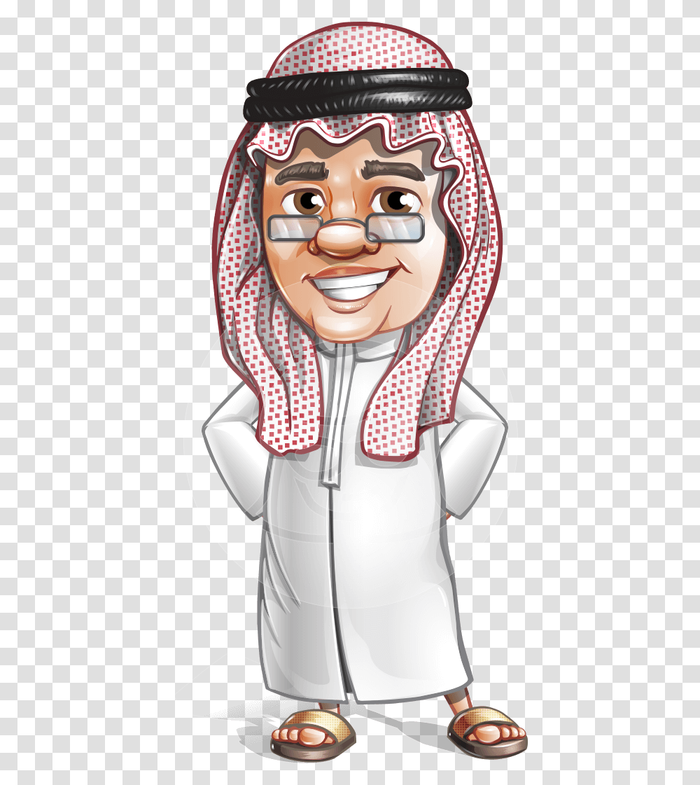 Saudi Arab Man Cartoon Vector Character Aka Wazir The Arabian Man Cartoon Face Head Sweatshirt Transparent Png Pngset Com